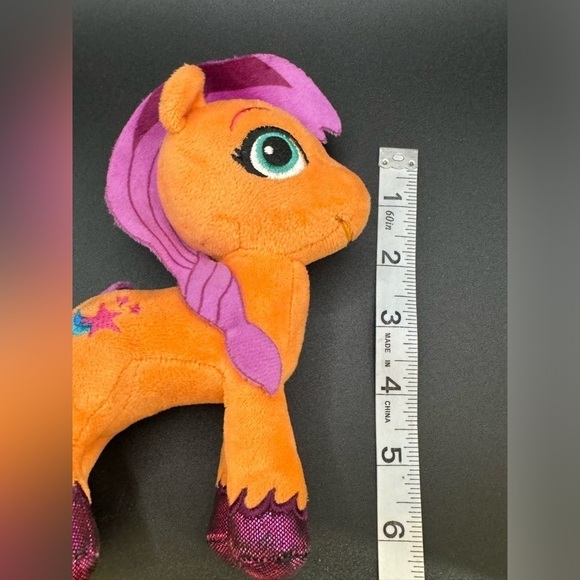My Little Pony 7" Sunny Starscout Plush Horse Figure Stuffed Animal Orange MLP - Picture 7 of 7